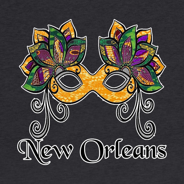 Nola Vintage Mardi Gras Mask by artbyomega